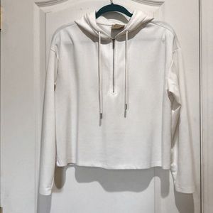 Ellie. By Elie Tahari White Half-Zip Hoodie